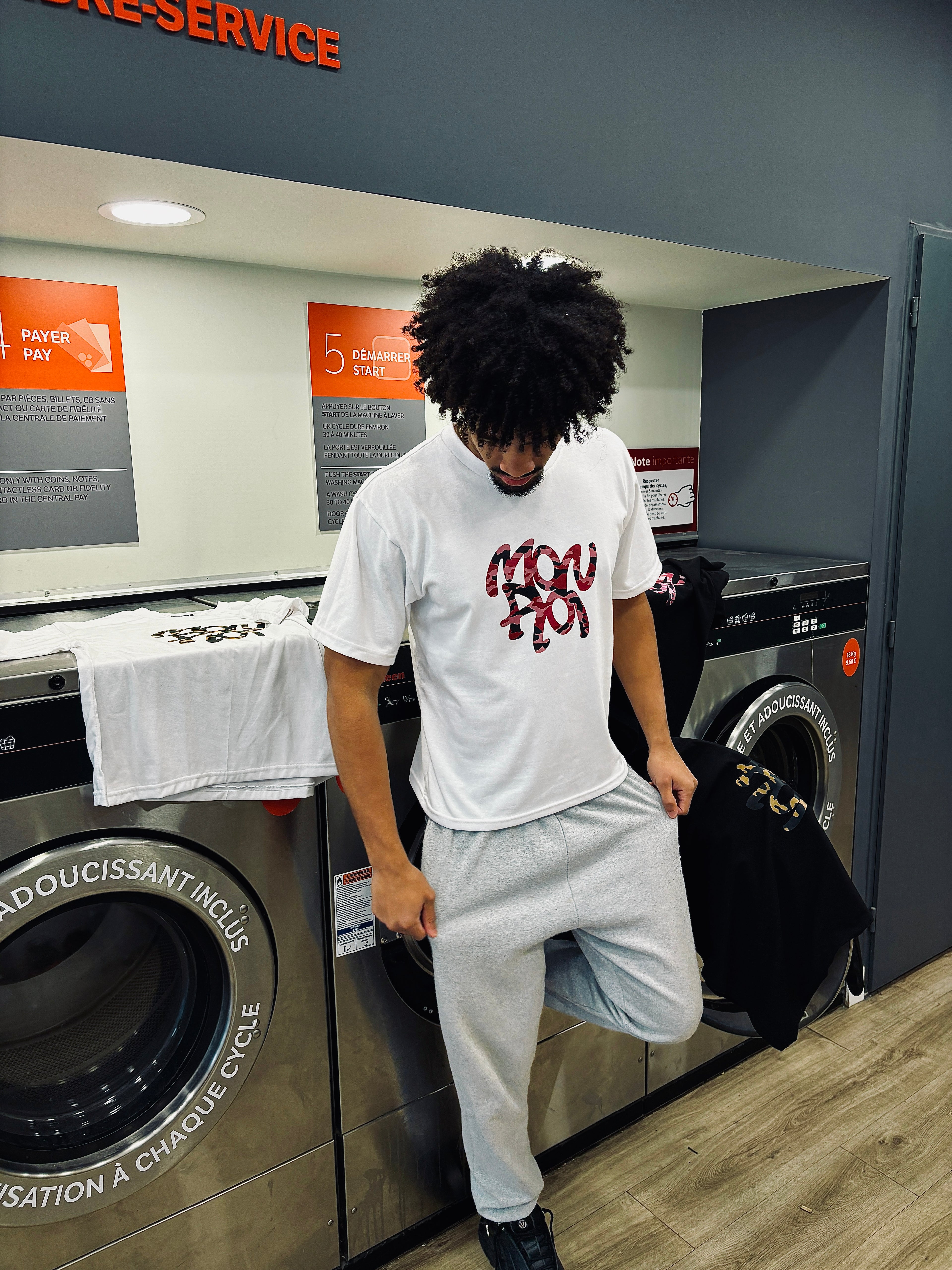 WHITE T-SHIRT CAPINK