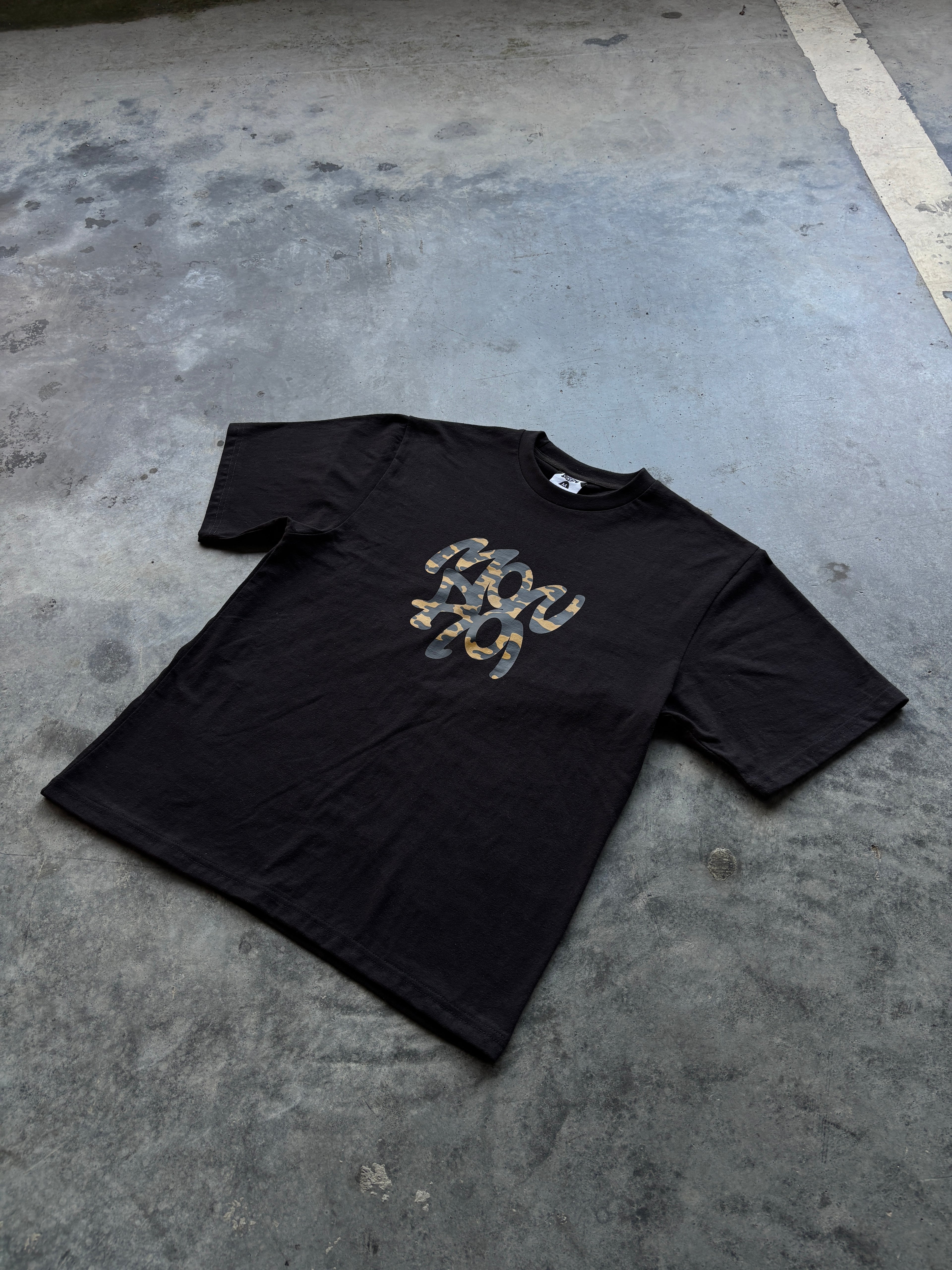 BLACK T-SHIRT MILITARY