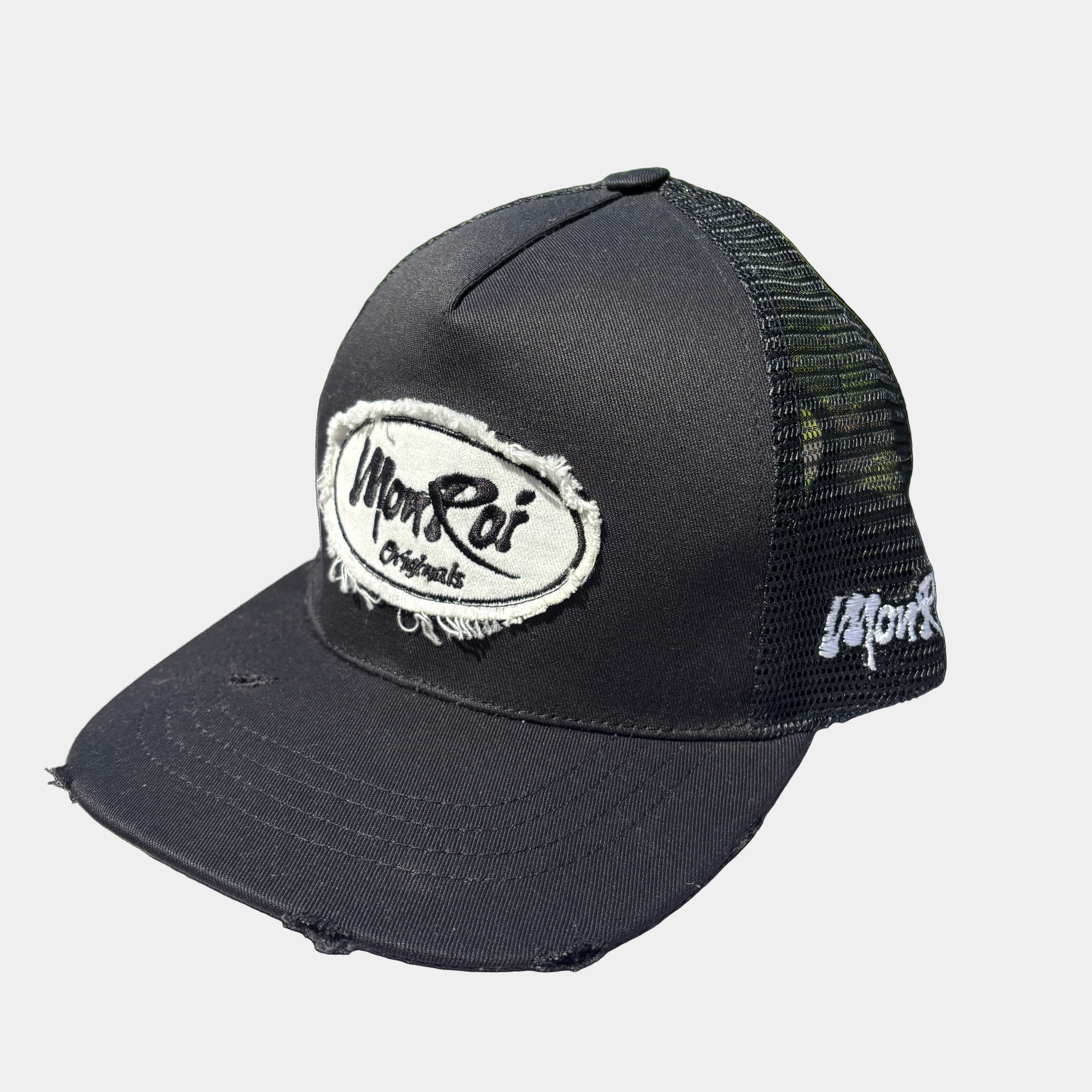 HAT DISTRESS - BLACK